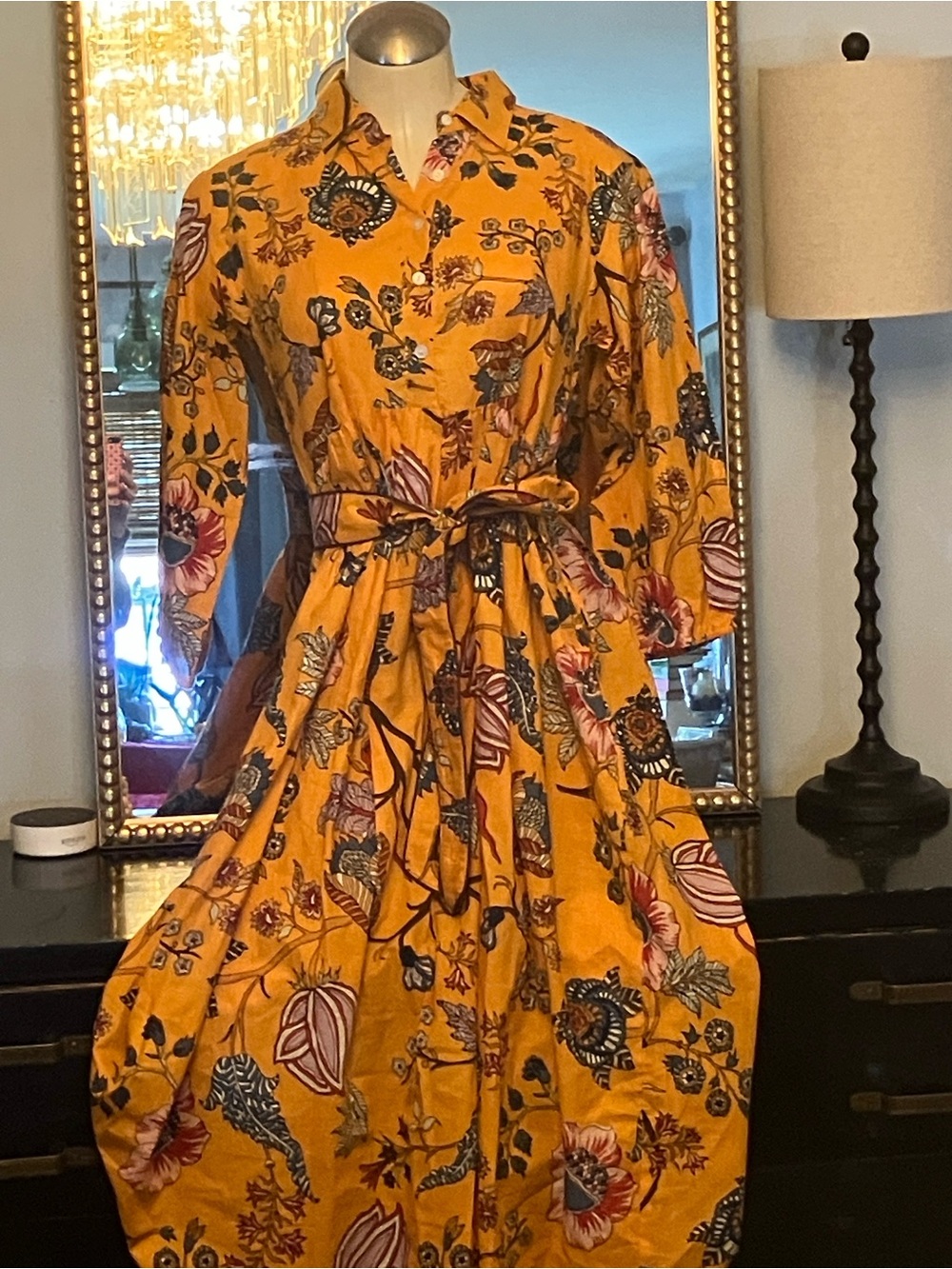 Farylina 100% Cotton Dress - Hand Printed Fabric